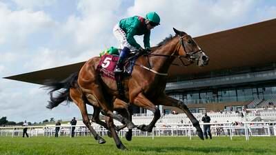 Dermot Weld’s Shamida emerges as a staying filly to follow after St Leger Trial Stakes win