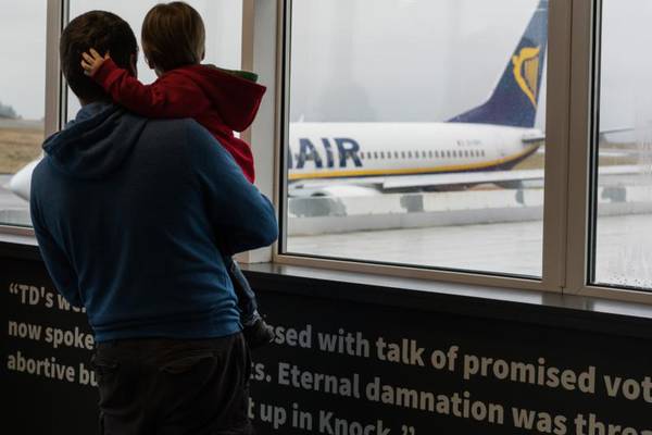 Michael Harding: Subtle and awkward silences as families say goodbye at Knock airport