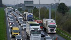 Upended car leads to long tailbacks on M7 in Kildare