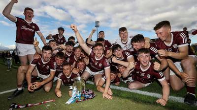 Liam Collins’s late goal secures minor four-in-a-row for Galway hurlers