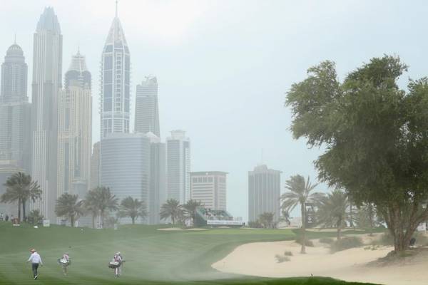 Play abandoned due to strong winds at Dubai Desert Classic