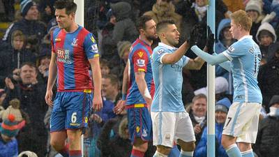 Sergio Aguero back on song as Man City ease past Crystal Palace
