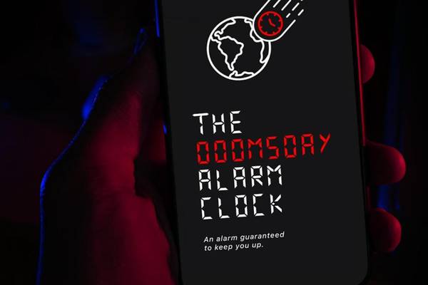 Doomsday Alarm Clock: Telling you when your time’s up