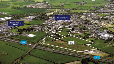 Ready-to-go residential site of 21 acres  beside Kildare town for €3.75m
