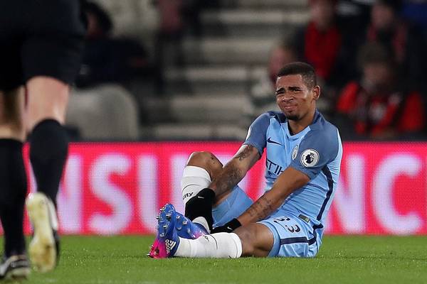 Gabriel Jesus could miss rest of City season with broken foot
