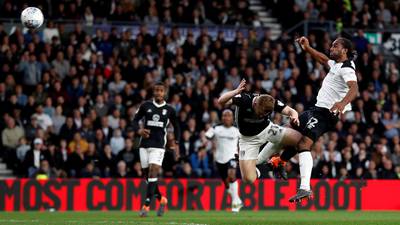 Cameron Jerome gives Derby the advantage against Fulham