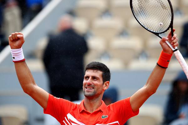 Djokovic into 10th consecutive French Open quarter-final