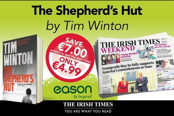 The Shepherd’s Hut by Tim Winton is this Saturday’s Irish Times Eason offer