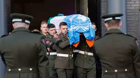 ‘He is a national hero and I’m proud of him’: Pte Seán Rooney’s funeral mass takes place in Dundalk