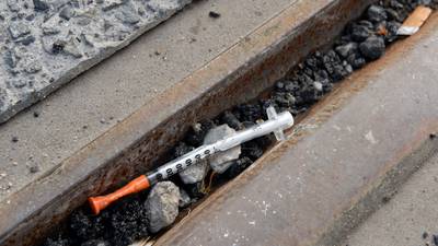 Luas workers find bags of syringes, hazardous waste in Dublin