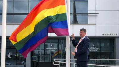Pride flag raised again in Waterford city after recent damage