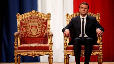 French president Macron’s popularity rating drops