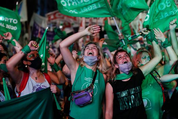 ‘We did it sisters’: Argentina votes to legalise abortion