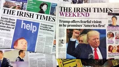 ‘The Irish Times’ had combined daily circulation of 77,988 in second half of 2017