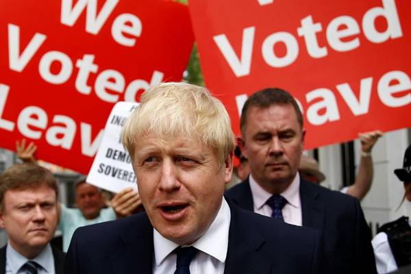 Fintan O’Toole: Britain’s fate may rest on Boris Johnson’s ability to polish poo
