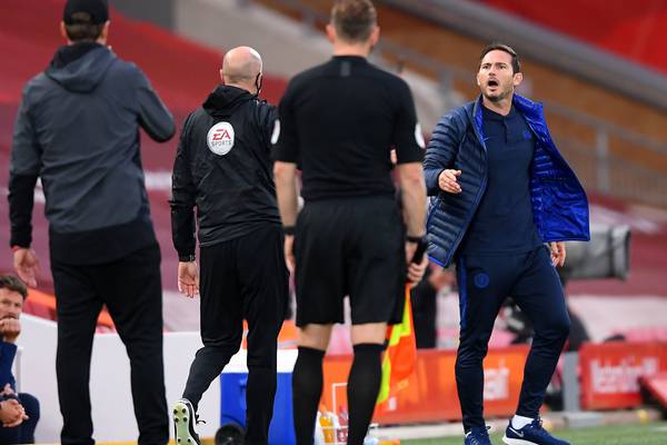 Jürgen Klopp says Frank Lampard ‘has to learn’ after sideline flare up