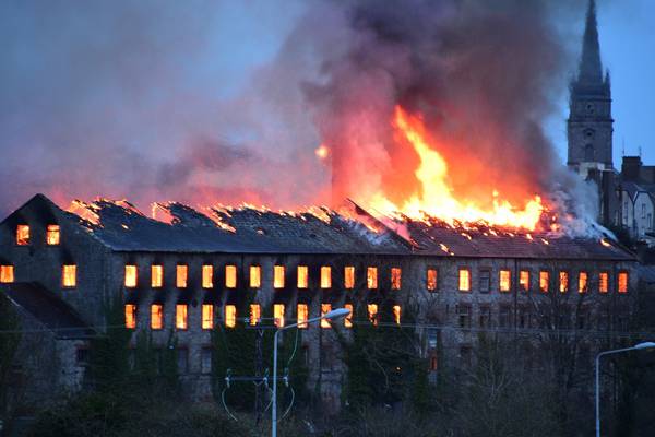 Fire brigade dealing with major fire in Drogheda