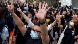 Hong Kong protesters turn out in support for detained leaders