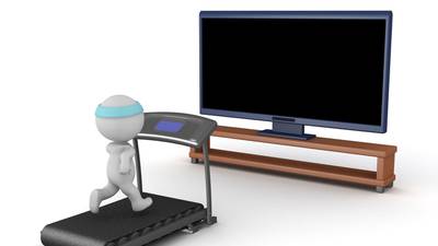 Is watching television on a treadmill bad for your health?