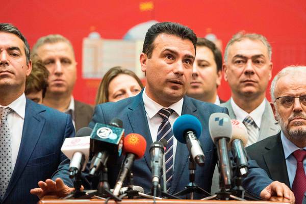 West hails vote on Macedonia's name deal as nationalists and Russia fume