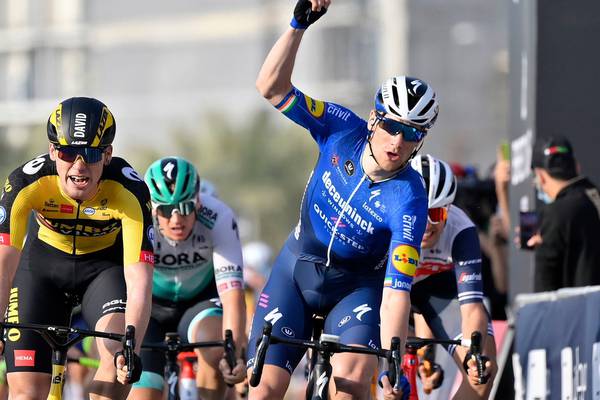 Sam Bennett sprints clear to 50th career win at UAE Tour