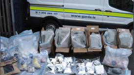 Estimated €2.5 million in drugs seized by gardaí at Dublin house