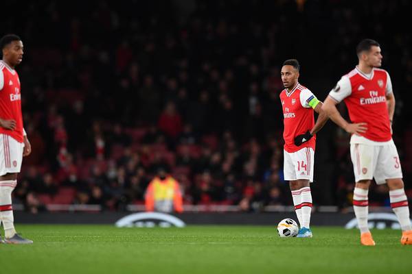 Arsenal’s loss to Frankfurt increases pressure on Emery