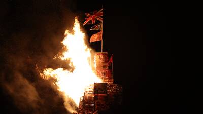 Burning of flags and poppy wreaths on nationalist bonfire condemned