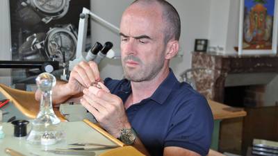 Irish watchmaker working in the home of horology