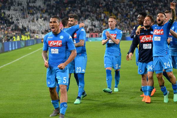 Serie A title race back on as Napoli shock Juventus