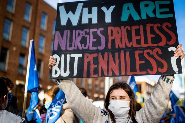 Student nurses protest poor pay and placement conditions