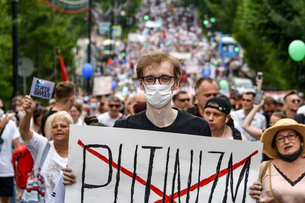 Putin looking listless as anti-Kremlin protests grow in Russia’s east