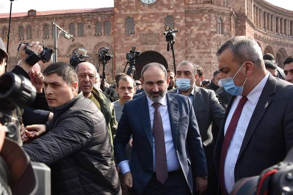 Armenian PM resists ‘coup’ attempt as army tells him to resign