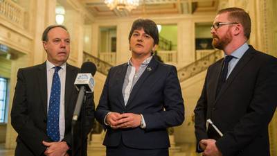 Pay cut threat will not help North’s parties strike Stormont deal, says Foster
