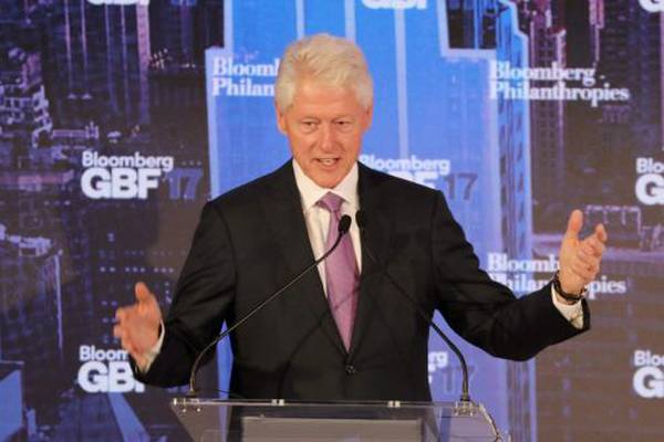 Hurricane Ophelia forces Bill Clinton to cancel Belfast meeting