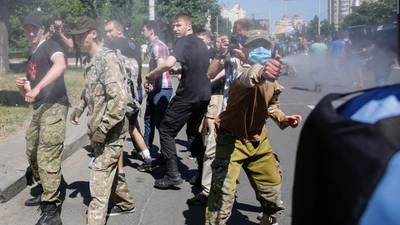 Gay pride rally in Kiev attacked  by ‘hooligans’