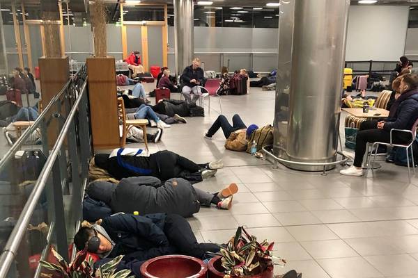 Welcome to Dublin Airport, where snowfall causes chaos