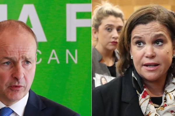 Fianna Fáil and Sinn Féin leaders round on each other in bitter Dáil clash