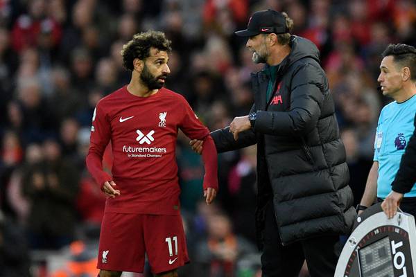 Jürgen Klopp: Salah struggling as Liverpool’s attack no longer a ‘well-drilled machine’