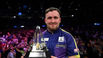 Luke Littler wins Premier League Darts title after nine-dart finish