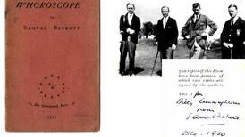 First edition of ‘Whoroscope’ by Samuel Beckett, sells for  €4,200