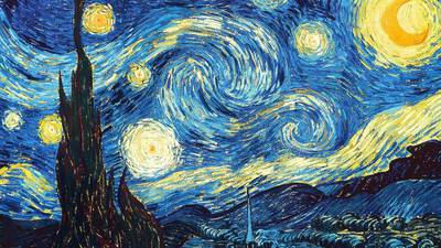 Energy cascades in Van Gogh’s ‘Starry Night’