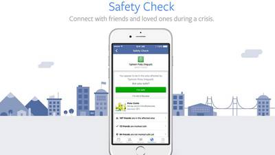 Facebook extends Safety Check feature for times of crisis