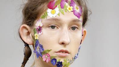 Dig in: Be sure to stick some flowers on your face