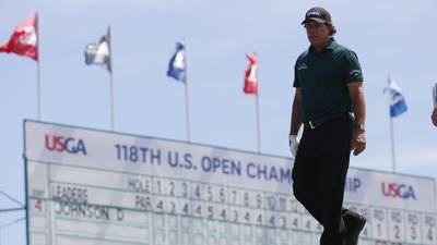 Mickelson tells his critics to ‘toughen up’ after hitting moving ball