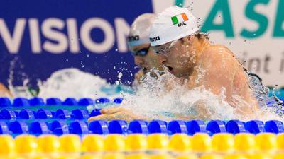 Barry Murphy fails to make it through from heats of 100m breaststroke