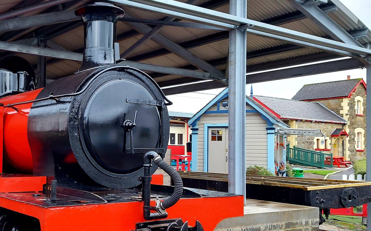 An original Donegal steam locomotive, Drumboe, is now on display outside the museum in Donegal town. Photograph: Donegal Railway Heritage Centre