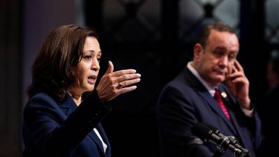 Kamala Harris criticised for telling Guatemalan migrants not to come to US