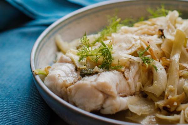 Roasted monkfish with fennel