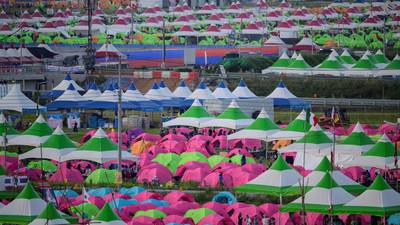 High spirits among Irish contingent as South Korea prepares to evacuate World Scout Jamboree site